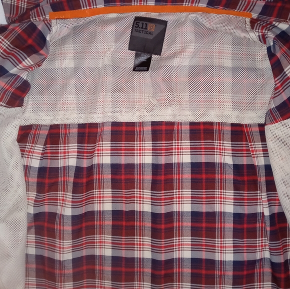 5.11 Tactical | Plaid Short Sleeve Mens Large - Picture 5 of 10